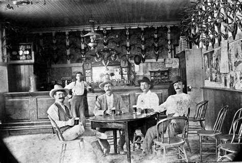 Having A Beer In The Tondre Saloon Early 1900s Castroville Texas