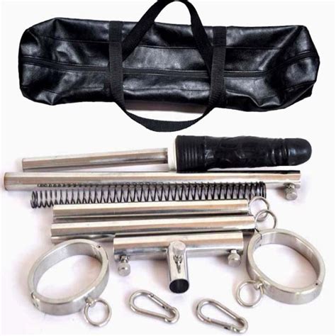 Top Metal Stainless Steel Bondage Restraints Stand With Anal Plug Leg