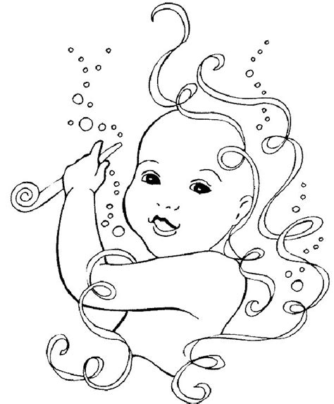 Cute Baby Coloring Pages Free Printable