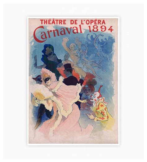 Theatre De Lopera Vintage Poster 1894 By Jules Cheret Etsy