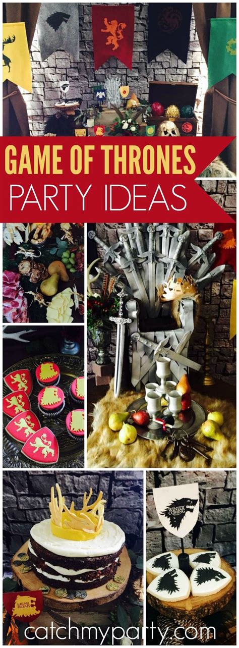 Game of thrones dinner party. Pin on Boy Birthday Party Ideas & Themes