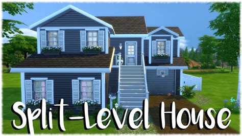The Sims 4 Speed Build Split Level House No Cc Youtube