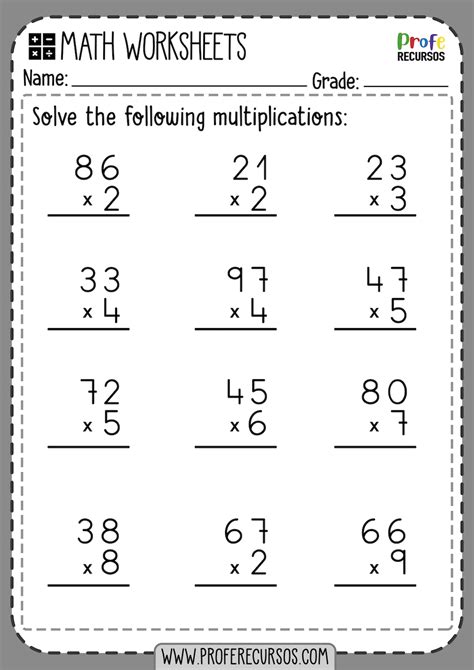 Free Printable Multiplication Worksheets Grade 2 Free Printable