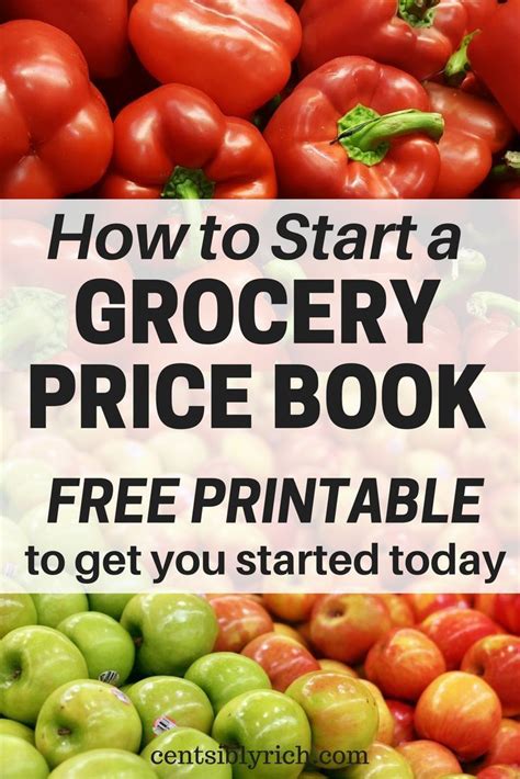 Weekend Money Tip How To Start A Grocery Price Book Centsibly Rich