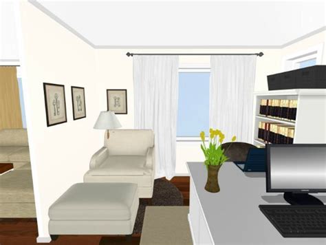 First, it's wide in function: Roomsketcher home office 3 | Home, Office plan, Home office