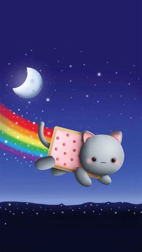 Pour Les Connésseur De Nian Cat Nyan Cat Cute Cartoon Wallpapers