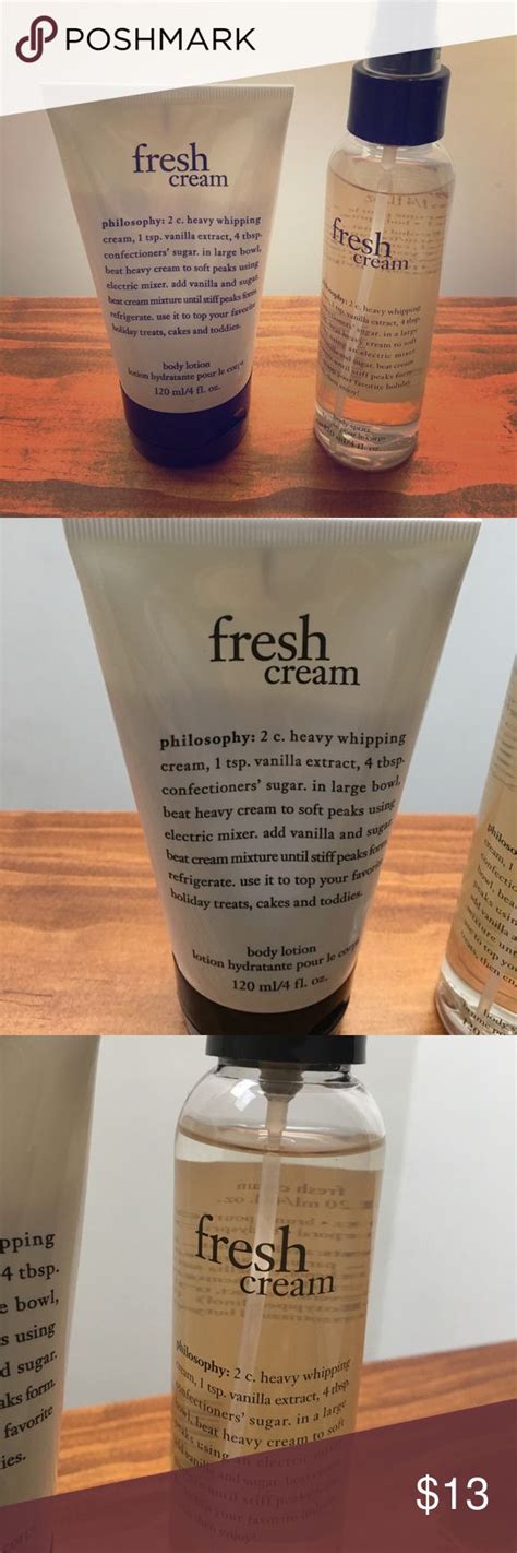 Philosophy Fresh Cream Body Lotion Body Spritz Fresh Cream Body