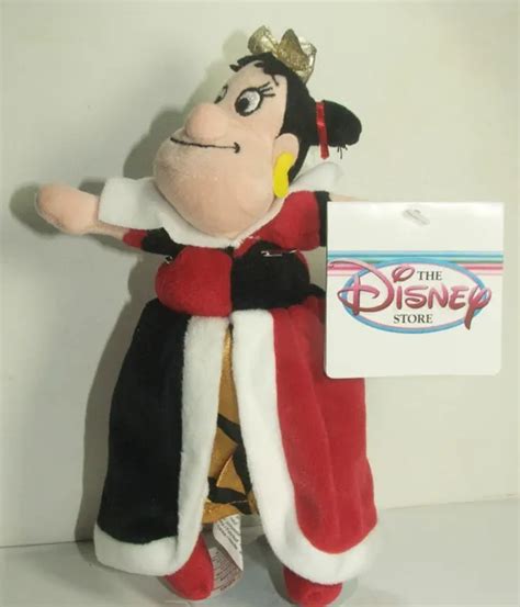 Disney Store Alice In Wonderland Queen Of Hearts Mini Bean Bag Plush