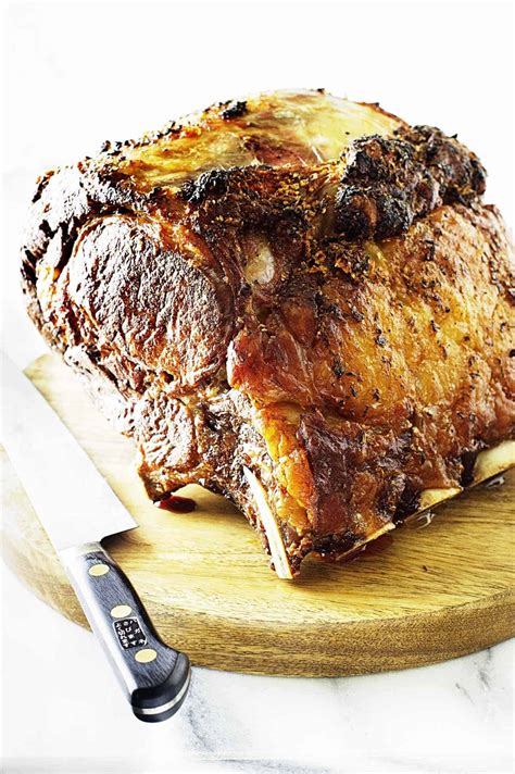 On a cutting board, turn the roast on its side; Prime Rib Roast - Savor the Best