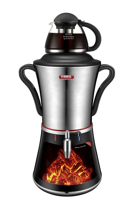 New 2018 Electric Samovar Tea Maker Stainless Steel Fireplace Base