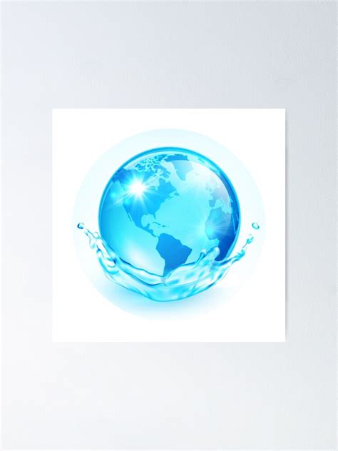 Frutiger Aero Water Globe Orb Poster For Sale By Smanesdesign Redbubble
