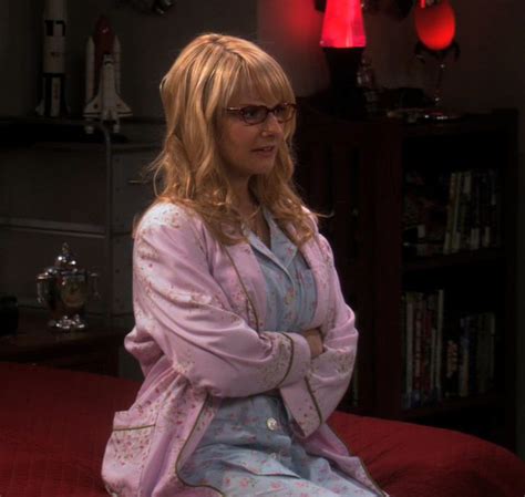 Wornontv Bernadettes Blue Pajamas And Pink Robe On The Big Bang Theory
