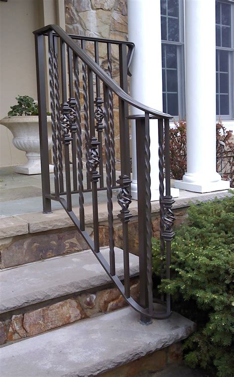 Once we have the exact. Outdoor Aluminum Railings NJ | Exterior stairs, Iron stair ...