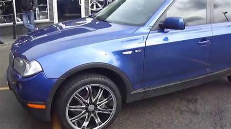 2014, 2009, 2008, 2007, 2006, 2005, 2004, 14, 09, 08, 07, 06, 05, 04. HILLYARD CUSTOM RIM&TIRE 2008 BMW X3 ROLLING ON 20" CHROME RIM WITH BLACK INSERTS - YouTube