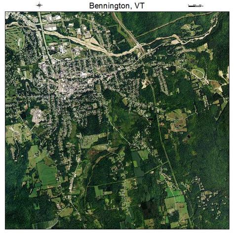 Aerial Photography Map Of Bennington Vt Vermont
