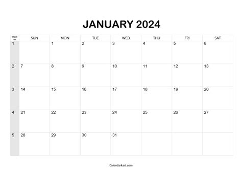 Free Printable Monthly Calendars 2023 And 2024 Calendarkart