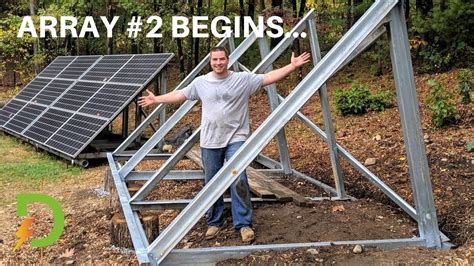 For a common 5 kw solar energy system. Building A DIY Solar Array Ground Mount (Part 1) - YouTube | Solar, Diy solar, Roof solar panel