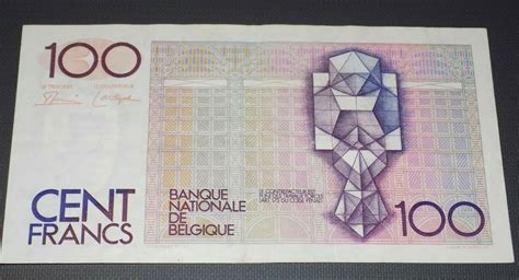 Belgium Belgique 100 Frank Cent Francs Hundred Franc Hendrik Beyaert