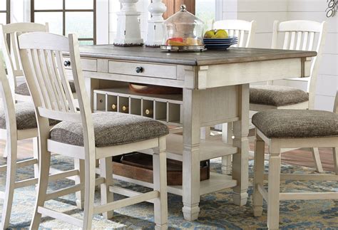 Rectangular dining tables are the most common type of dining room table. Bolanburg Counter Height Dining Table - Counter Height ...