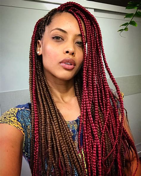 Box braids are a great hairstyle for many reasons. Cores de box braids: 60 fotos para um visual colorido e ...