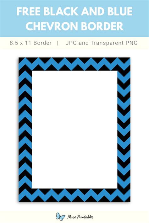 Chevron Borders Blue Chevron Blue Stripes Frame Template Templates