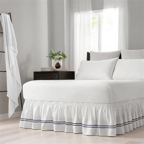 Maybe you would like to learn more about one of these? Easy Fit Adjustable Baratta Stitch Embroidered Bed Skirt ...