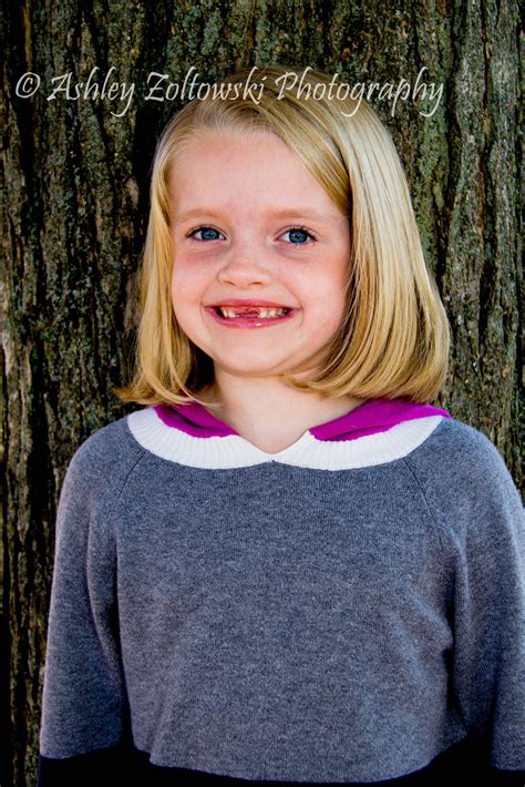 Sweet Toothless Smile Pretty Little Girl 6 Years Old Big Sister