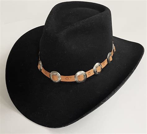 Black Wool Cowboy Hat Vintage Bradford Western Felted Wool Etsy