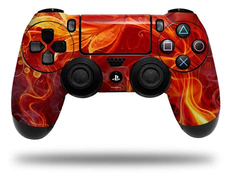 Vinyl Skin Wrap For Sony Ps4 Dualshock Controller Fire Flower Controller Not Included
