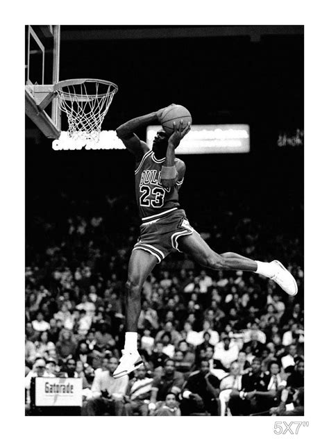 Michael Jordan vintage photograph. Print of Michael Jordan | Etsy