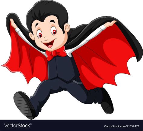Cartoon Happy Vampire Isolated On White Background Download A Free