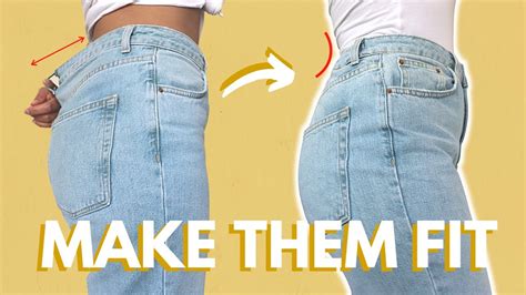 Easy Downsize Jeans Waist Elastic Hack Clean Finished Lydia Naomi Youtube
