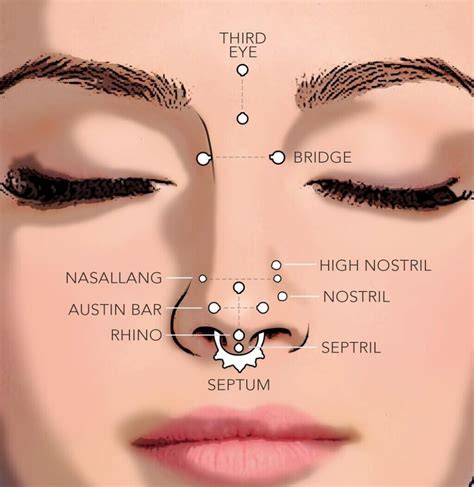 Names Of Nose Piercing