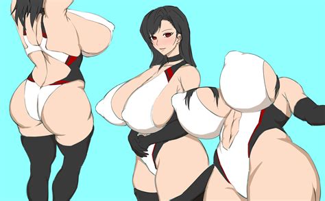 Thicc Tifa In A Swimsuit By 624 Hentai Foundry