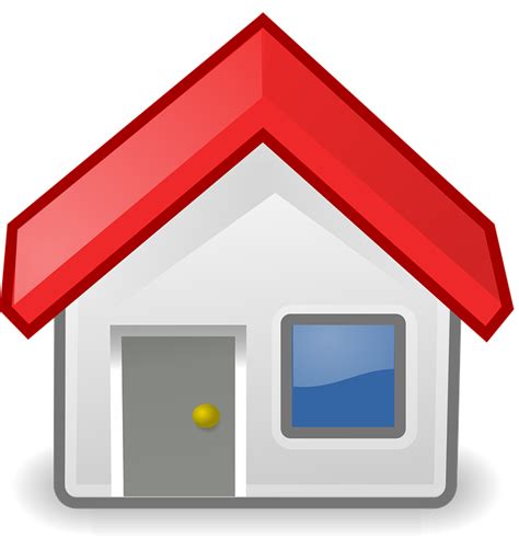 Rumah Ikon Red Roof Gambar Vektor Gratis Di Pixabay