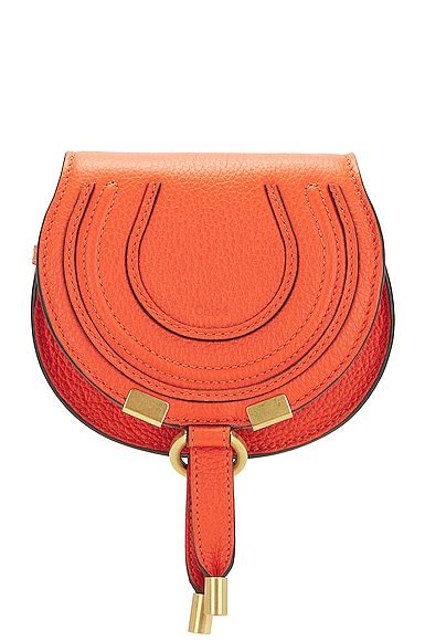 Chloé Nano Marcie Saddle Bag In Rusted Orange ModeSens
