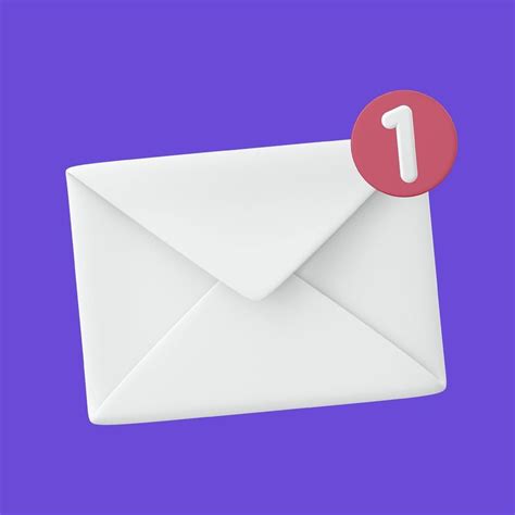 Download Premium Psd Image Of Email Notification Icon 3d Rendering Envelope Illustration Psd