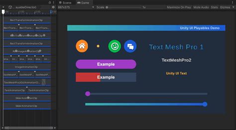 Unityuiplayables Tracks And Clips For Controlling The Unity Ui Ugui