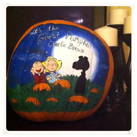 Its The Great Pumpkin Charlie Brown~ Painted Pumpkin For The Little