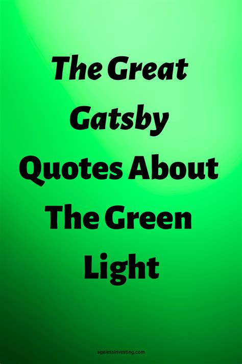 7 The Great Gatsby Quotes About The Green Light With Page Numbers in