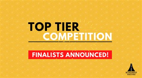 Announcing The 2021 Top Tier Competition Finalists Roadmap Writers