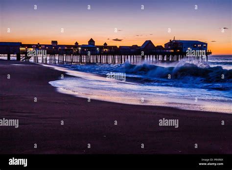 The Pier Old Orchard Beach Maine Usa Stock Photo Alamy