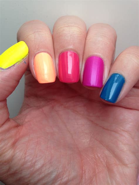 Rainbow Nails Cindys Cute Corner