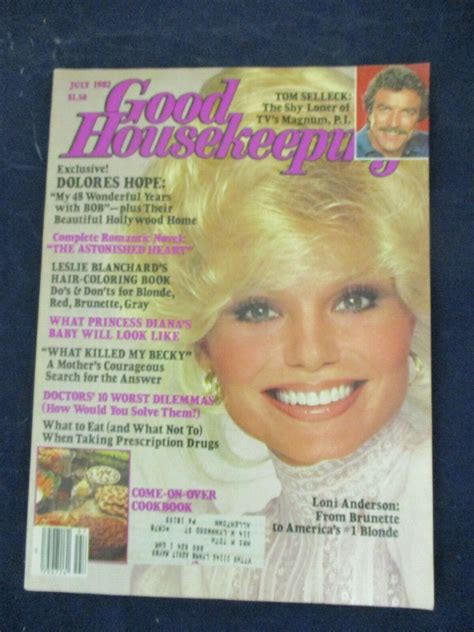 Vintage Good Housekeeping Magazine July 1982 Loni Anderson Come On Over