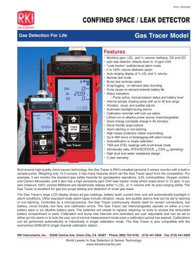 For fire detection, the detector combines the following four separate sensing elements in one unit. Beacon 410 data sheet - RKI Instruments - PDF Catalogs ...