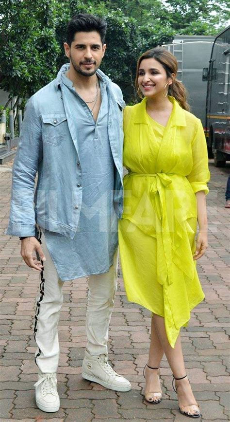 parineeti chopra and sidharth malhotra look radiant during jabariya jodi promotions