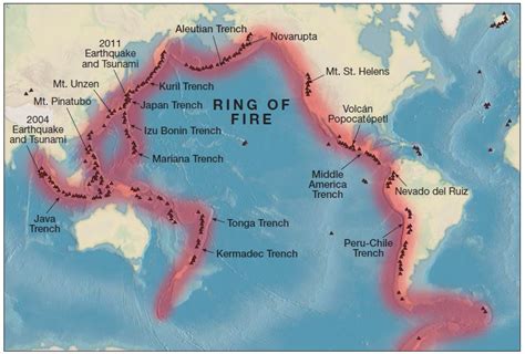 Pacific Rim Of Fire Map