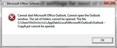 How To Resolve Cannot Start Microsoft Office Outlook Problem