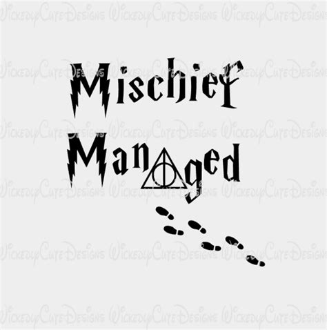 Download Mischief Managed SVG, DXF, EPS, PNG Digital File | Studio ...