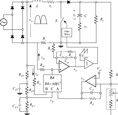 In order to measure electrical power the relay needs to receive the line voltage and current from a current transformer (ct) installed. The schematic circuit of average current control boost ...